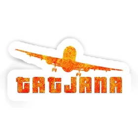 Sticker Airplane Tatjana Image