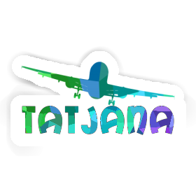 Tatjana Sticker Airplane Image