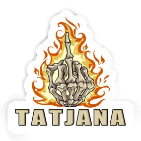 Tatjana Sticker Mittelfinger Image