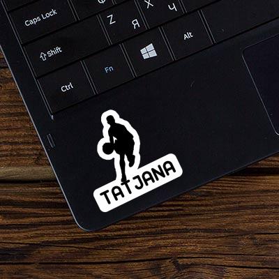 Sticker Tatjana Basketball Player Laptop Image