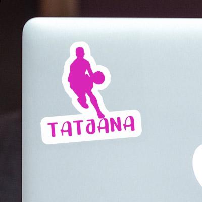 Aufkleber Tatjana Basketballspieler Laptop Image