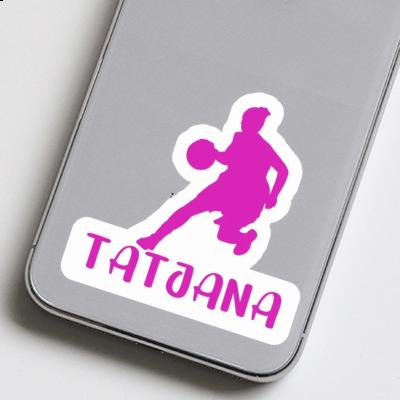 Sticker Tatjana Basketball Player Notebook Image