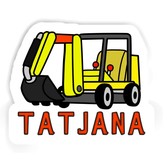 Sticker Tatjana Mini-Excavator Image