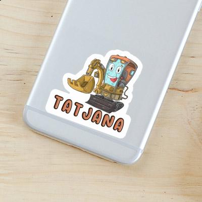 Tatjana Sticker Excavator Notebook Image