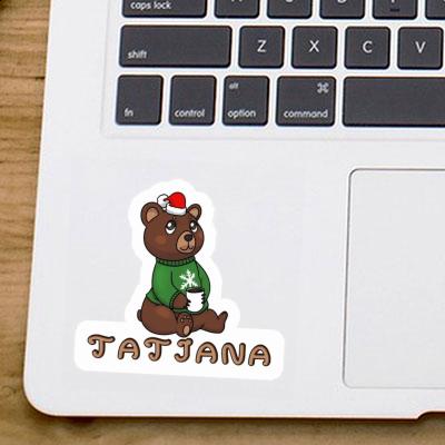 Christmas Bear Sticker Tatjana Gift package Image