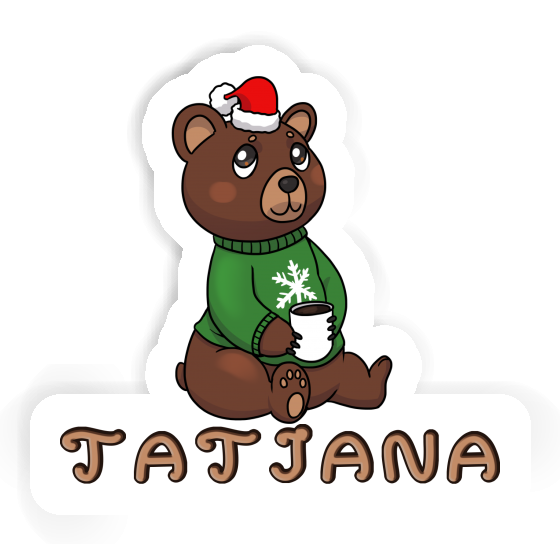 Christmas Bear Sticker Tatjana Notebook Image