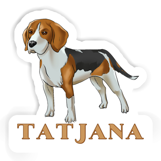 Beagle Sticker Tatjana Laptop Image