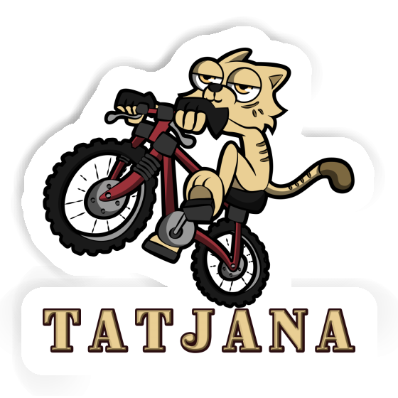 Sticker Bike Cat Tatjana Laptop Image