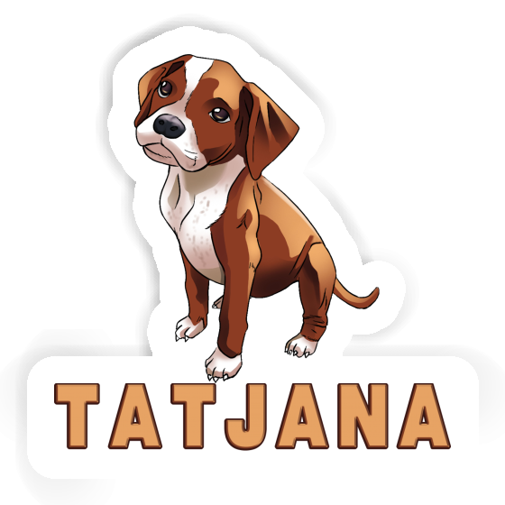 Boxer Sticker Tatjana Laptop Image