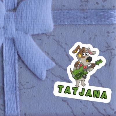 Sticker Tatjana Guitarist Laptop Image