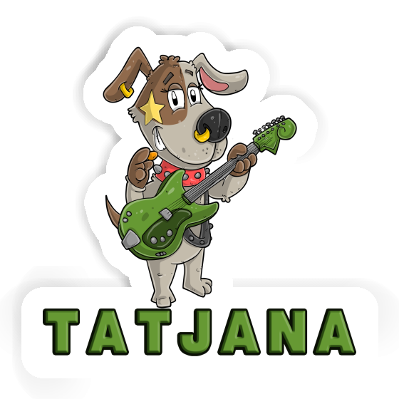 Sticker Tatjana Guitarist Image