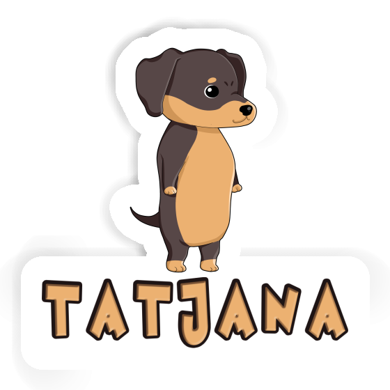 Dachshund Sticker Tatjana Gift package Image