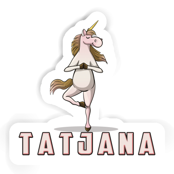 Yoga Unicorn Sticker Tatjana Image