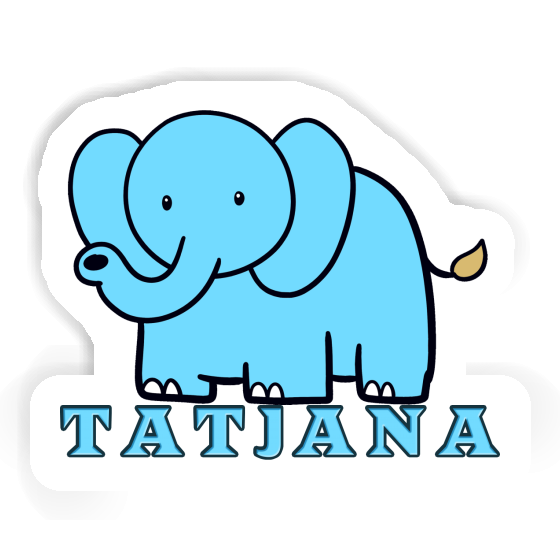 Elephant Sticker Tatjana Image