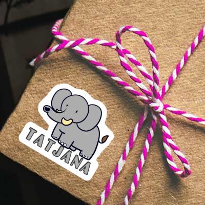 Autocollant Tatjana Éléphant Gift package Image