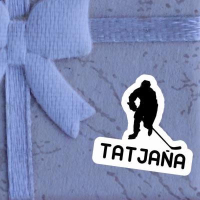 Sticker Tatjana Hockey Player Laptop Image