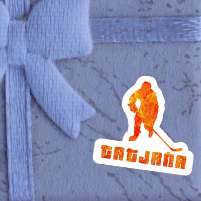 Hockey Player Sticker Tatjana Laptop Image