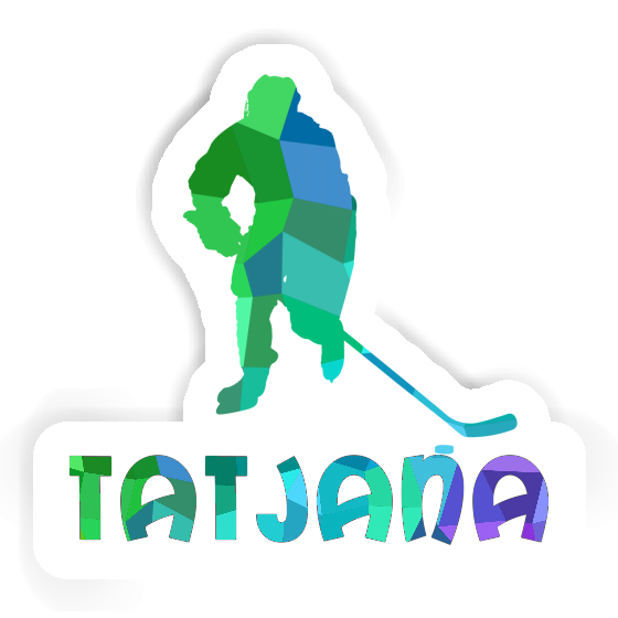 Tatjana Sticker Hockey Player Notebook Image