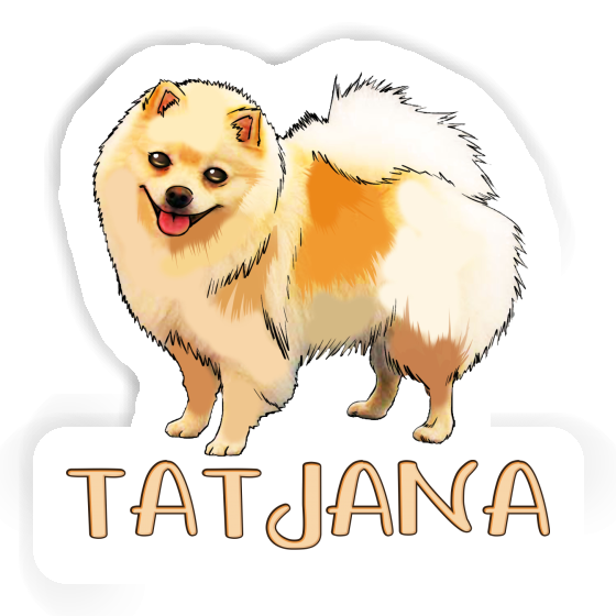 German Spitz Sticker Tatjana Laptop Image