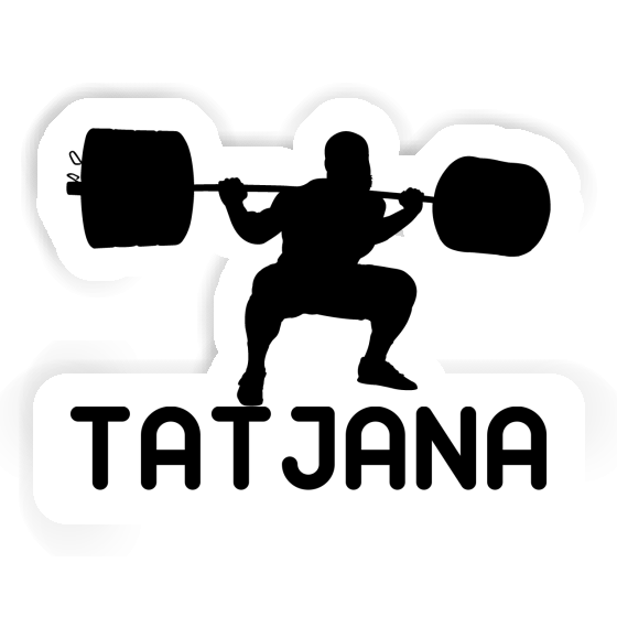 Tatjana Sticker Weightlifter Notebook Image