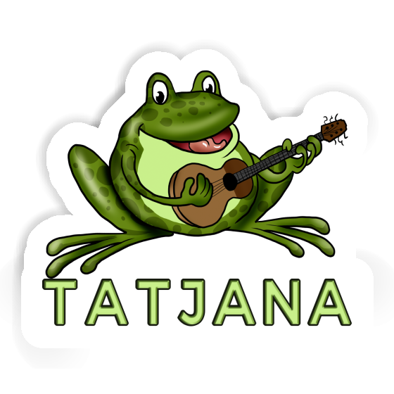 Sticker Tatjana Guitar Frog Laptop Image