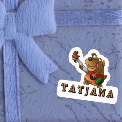 Sticker Tatjana Guitar Dog Sticker Tatjana Guitar Dog Image