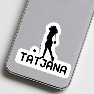 Sticker Tatjana Golfer Image