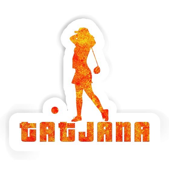 Sticker Tatjana Golfer Laptop Image