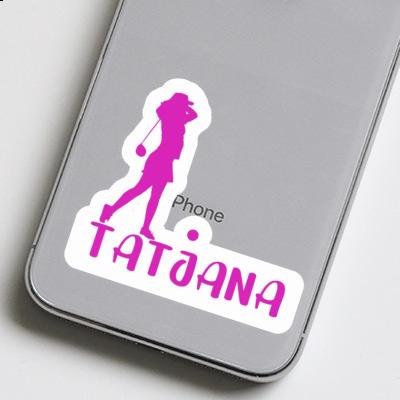 Sticker Tatjana Golfer Notebook Image