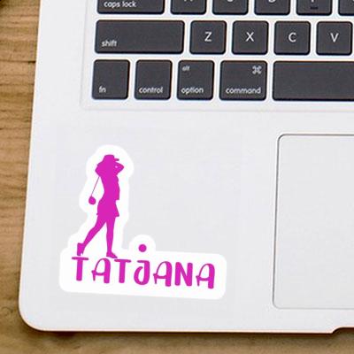 Sticker Tatjana Golfer Image