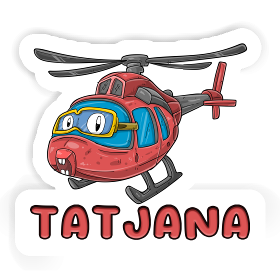 Sticker Tatjana Helicopter Gift package Image