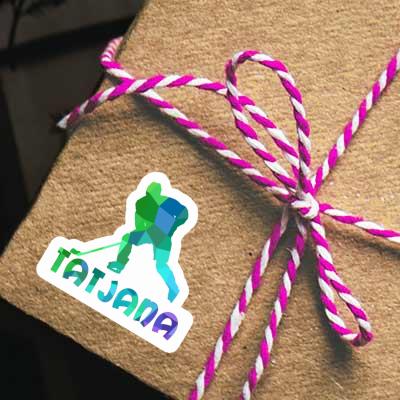 Tatjana Sticker Hockey Player Notebook Image