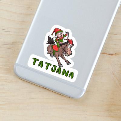 Sticker Tatjana Christmas Horse Gift package Image