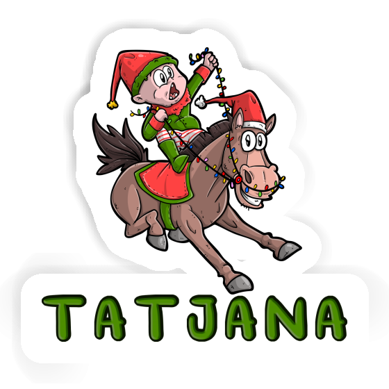 Sticker Tatjana Christmas Horse Notebook Image