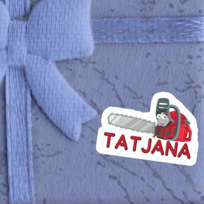 Tatjana Sticker Chainsaw Notebook Image