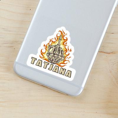 Tatjana Sticker Mittelfinger Notebook Image