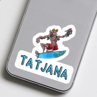 Tatjana Sticker Surfer Notebook Image