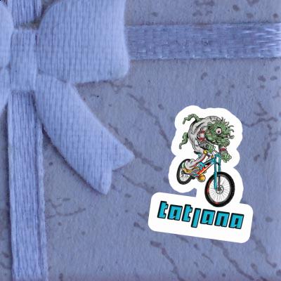 Sticker Tatjana Downhill Biker Notebook Image