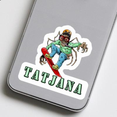 Tatjana Sticker Snowboarder Notebook Image