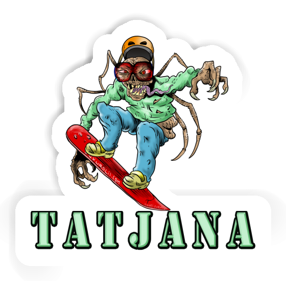 Tatjana Sticker Snowboarder Gift package Image