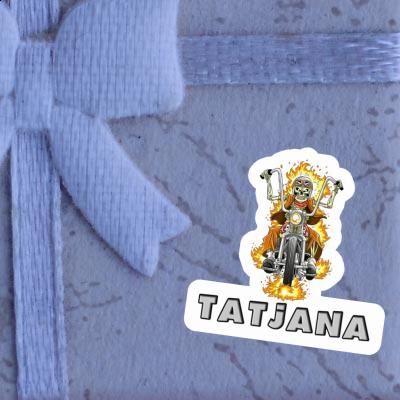 Sticker Tatjana Motorbike Rider Notebook Image