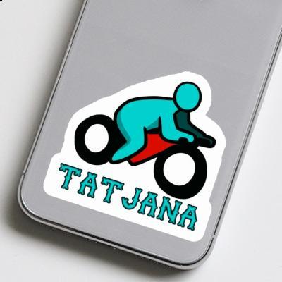 Sticker Motorbike Driver Tatjana Laptop Image