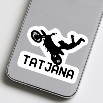 Sticker Tatjana Motocross-Fahrer Notebook Image