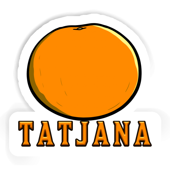 Autocollant Orange Tatjana Gift package Image