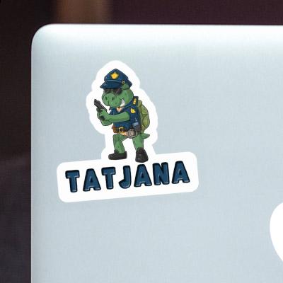 Police Officer Sticker Tatjana Laptop Image