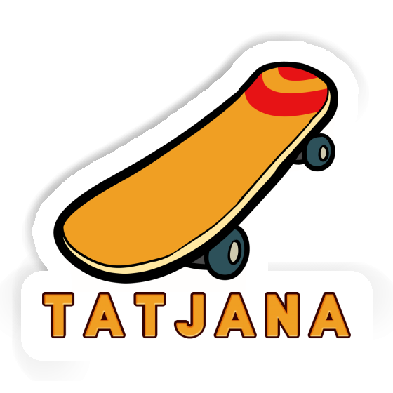 Sticker Skateboard Tatjana Notebook Image