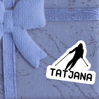 Sticker Skier Tatjana Laptop Image