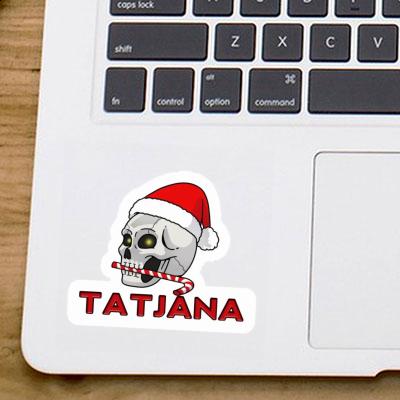 Tatjana Sticker Weihnachtstotenkopf Notebook Image