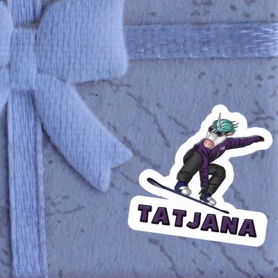 Snowboarder Sticker Tatjana Image