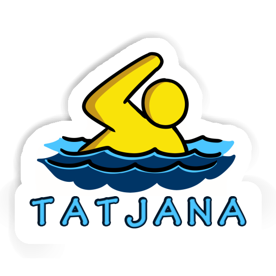 Sticker Tatjana Swimmer Notebook Image